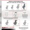 Service Caster 8 Inch Kingpinless Semi Steel Poly Wheel Swivel Caster with Swivel Lock SCC SCC-KP30S820-SSR-BSL - alternate 3